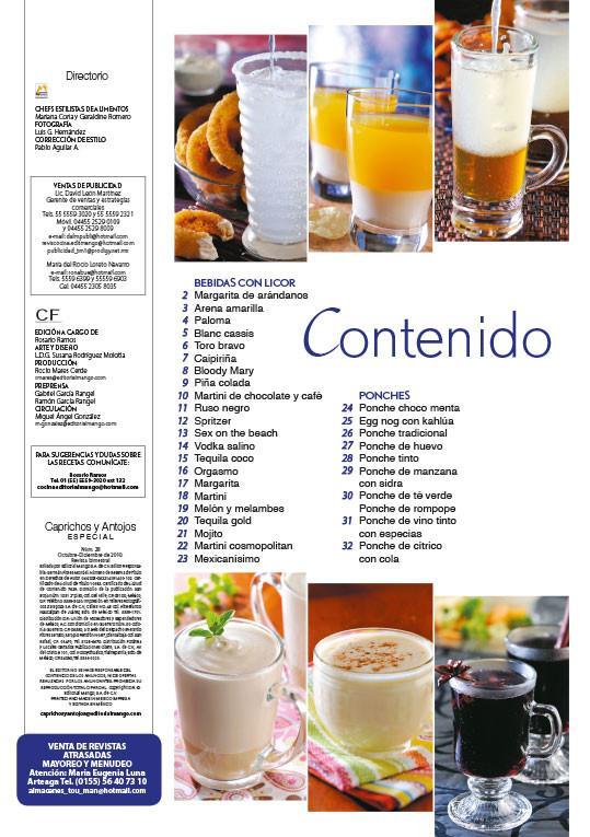 Caprichos y Antojos Especial 29 - CÌ_cteles y ponches con licor - Formato Digital - ToukanMango