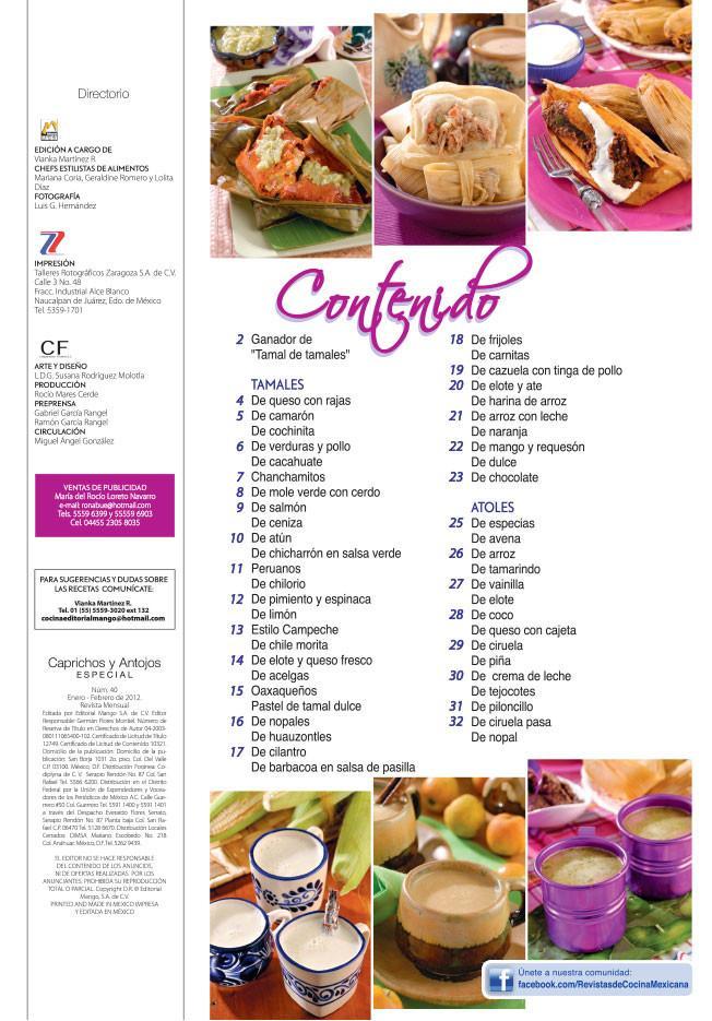 Caprichos y Antojos Especial 40 - Tamales y atoles - Formato Digital - ToukanMango