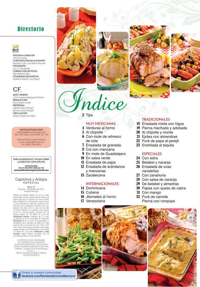 Caprichos y Antojos Especial 47 - Piernas, ensaladas y guarniciones - Formato Digital - ToukanMango