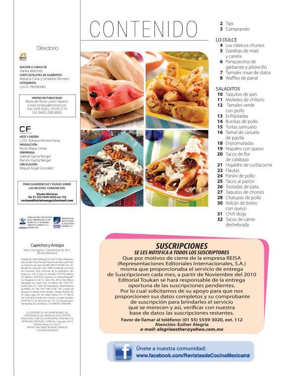 Caprichos y Antojos 103 - Meriendas mexicanas - Formato Digital - ToukanMango