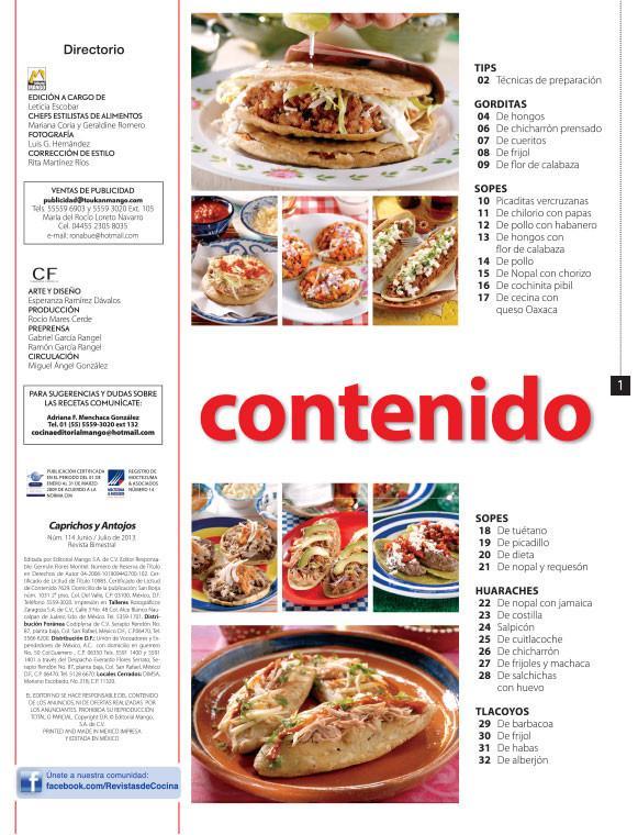 Caprichos y Antojos 114 - Sopes, gorditas, huaraches y tlacoyos - Formato Digital - ToukanMango