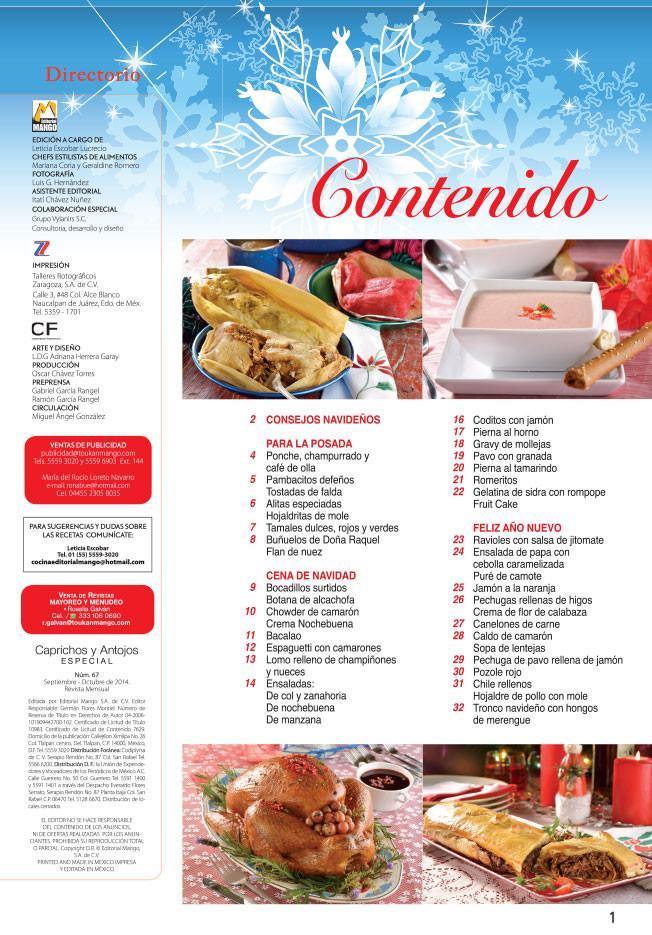 Caprichos y Antojos Especial 67 - Navidad tradicional, lo mÌÁs rico y selecto - Formato Digital - ToukanMango