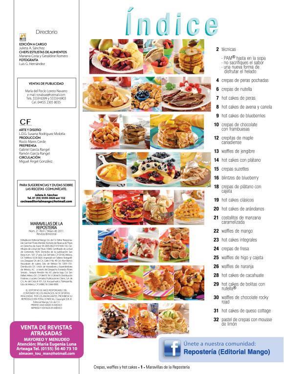 Maravillas de la ReposterÌ_a 21 - Crepas, Waffles y Hot Cakes - Formato Digital - ToukanMango