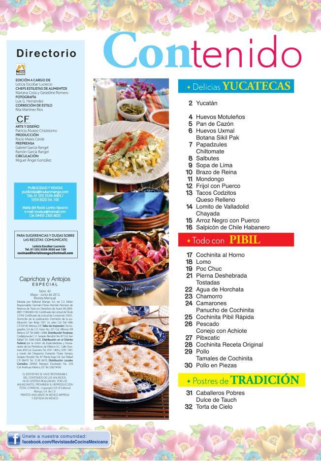 Caprichos y Antojos Especial 43 - Delicias Yucatecas y cochinita pibil - Formato Digital - ToukanMango