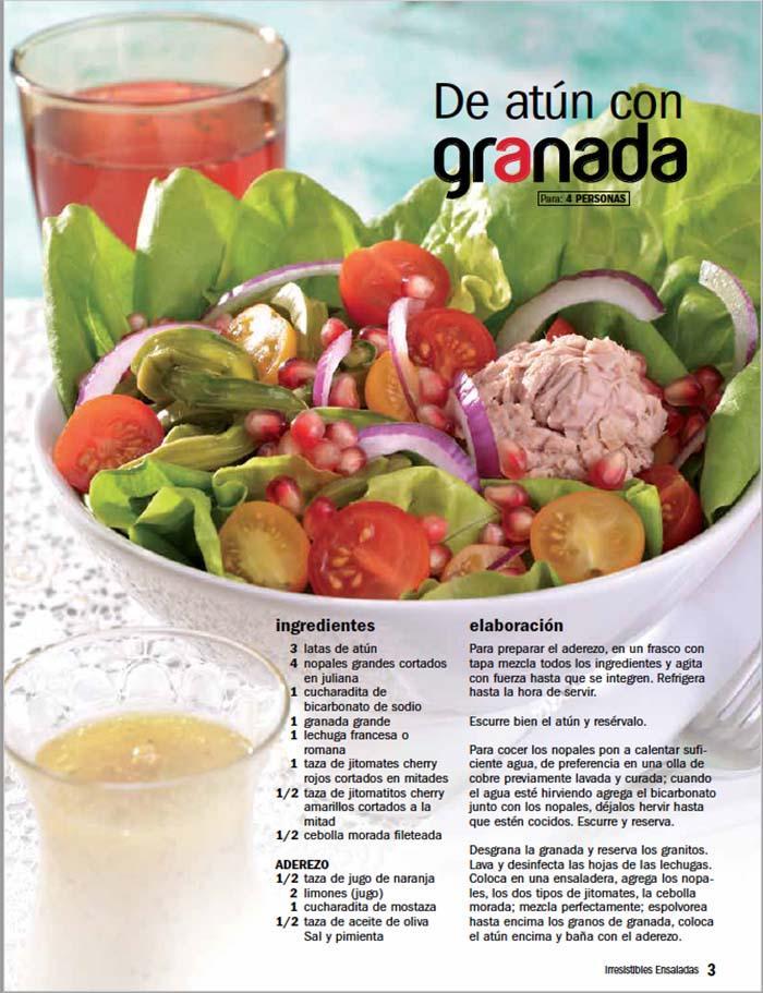 Irresistibles Ensaladas 100 - Con nopal y otras verduras para adelgazar - Formato Digital - ToukanMango