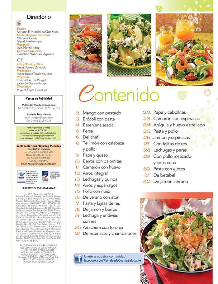Irresistibles Ensaladas 102 - Las 30 mejores como plato ̼nico - Formato Digital - ToukanMango