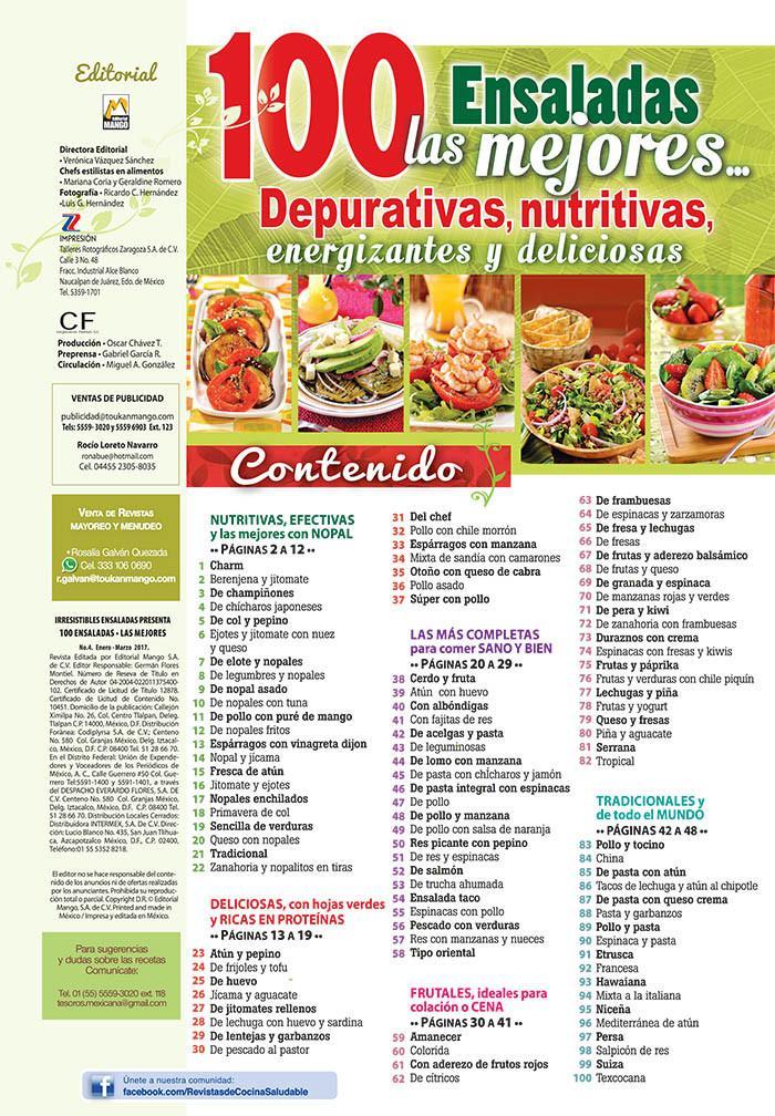 Irresistibles Ensaladas Presenta 4 - Las mejores 100 - Formato Digital - ToukanMango