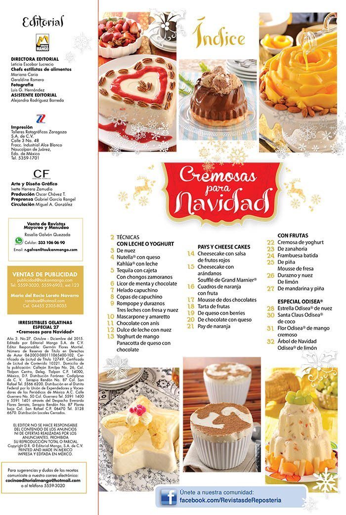 Irresistibles Gelatinas Especial No. 27 - Cremosas para Navidad - Formato Digital - ToukanMango