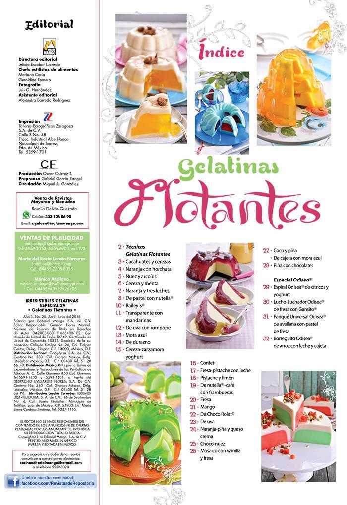 Irresistibles Gelatinas Especial No. 29 - Flotantes con leche, yoghurt y agua - Formato Digital - ToukanMango