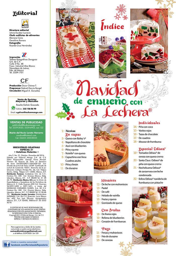 Irresistibles Gelatinas Especial No. 31 - Navidad de ensue̱o con queso crema, clavel y lechera - Formato Digital - ToukanMango