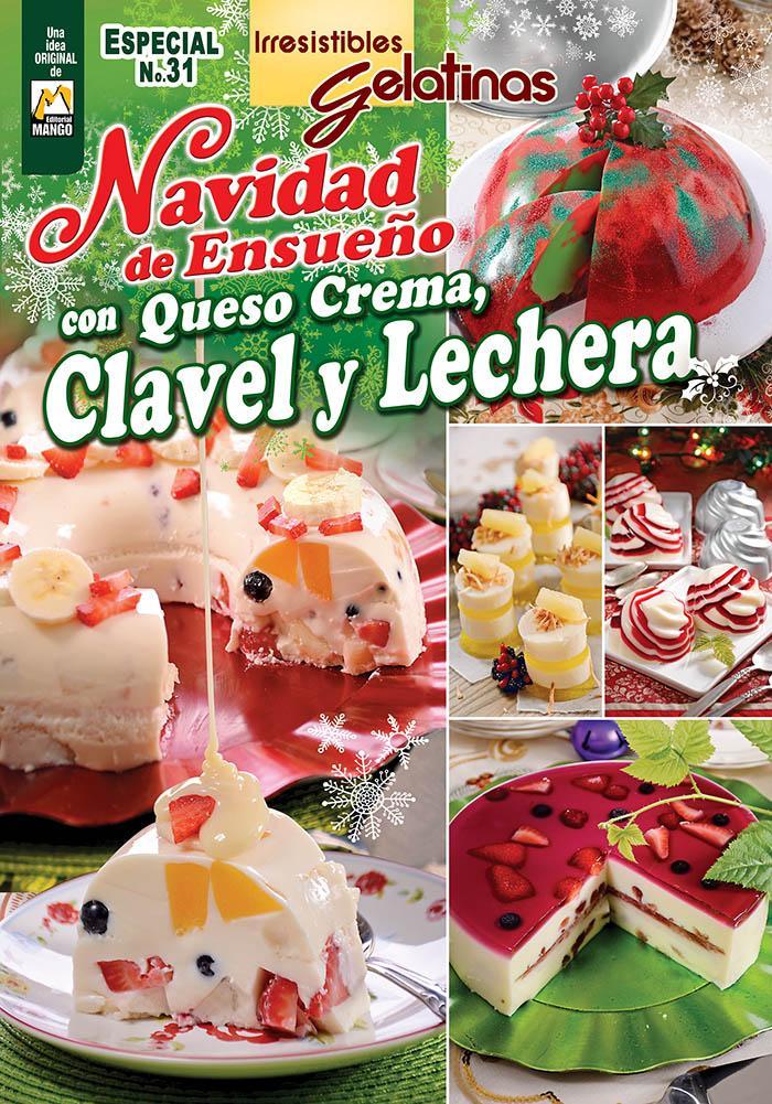 Irresistibles Gelatinas Especial No. 31 - Navidad de ensue̱o con queso crema, clavel y lechera - Formato Digital - ToukanMango