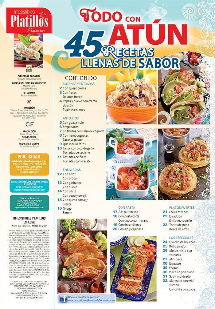 Irresistibles Platillos Especial 63 - Delicias con at̼n - Formato Digital - ToukanMango