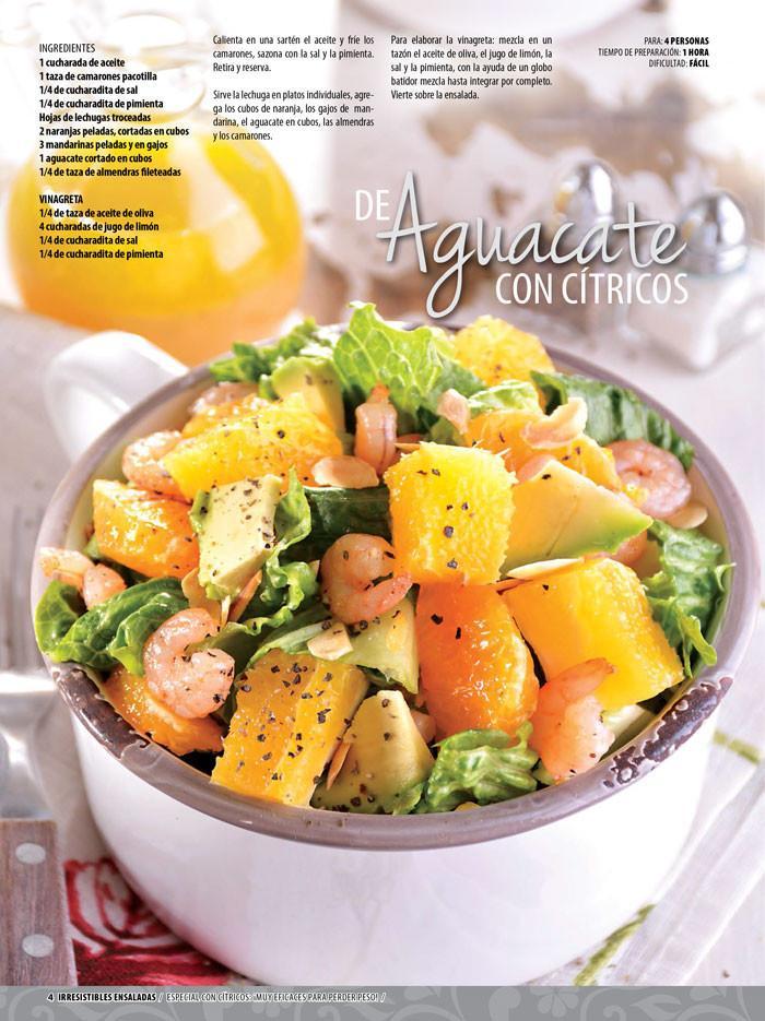 Irresistibles Ensaladas Especial 37 - CÌ_tricos! con toronja, naranja y limÌ_n - Formato Digital - ToukanMango