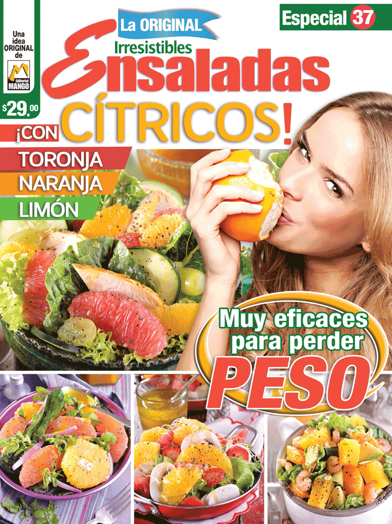 Irresistibles Ensaladas Especial 37 - CÌ_tricos! con toronja, naranja y limÌ_n - Formato Digital - ToukanMango