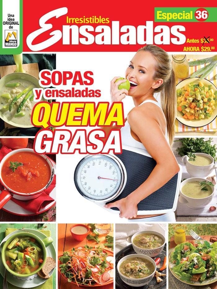 Irresistibles Ensaladas Especial 36 - Sopas y ensaladas quema grasa - Formato Digital - ToukanMango