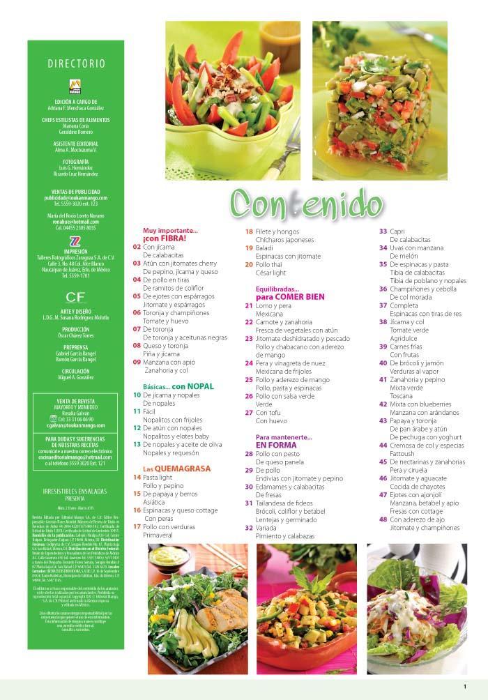 Irresistibles Ensaladas Presenta 2 - 100 recestas para recuperar tu figura y estar en forma - Formato Digital - ToukanMango