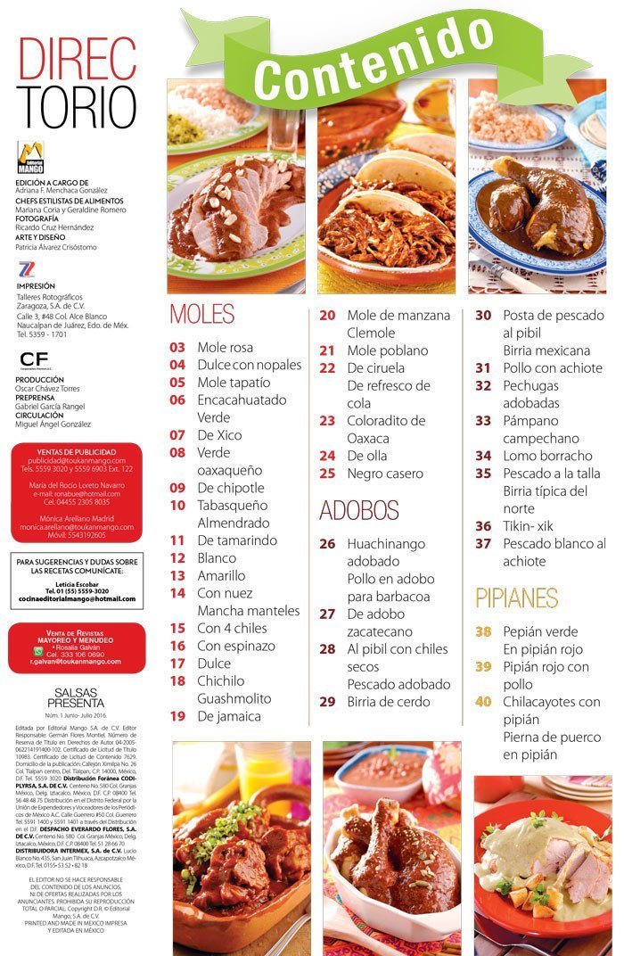 Irresistibles Salsas Presenta 01 - Todos los moles, adobos y pipianes - Formato Digital - ToukanMango