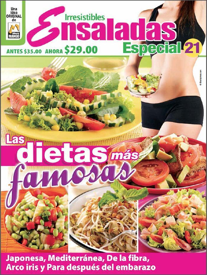 Irresistibles Ensaladas Especial 21 - Las dietas mÌÁs famosas - Formato Digital - ToukanMango