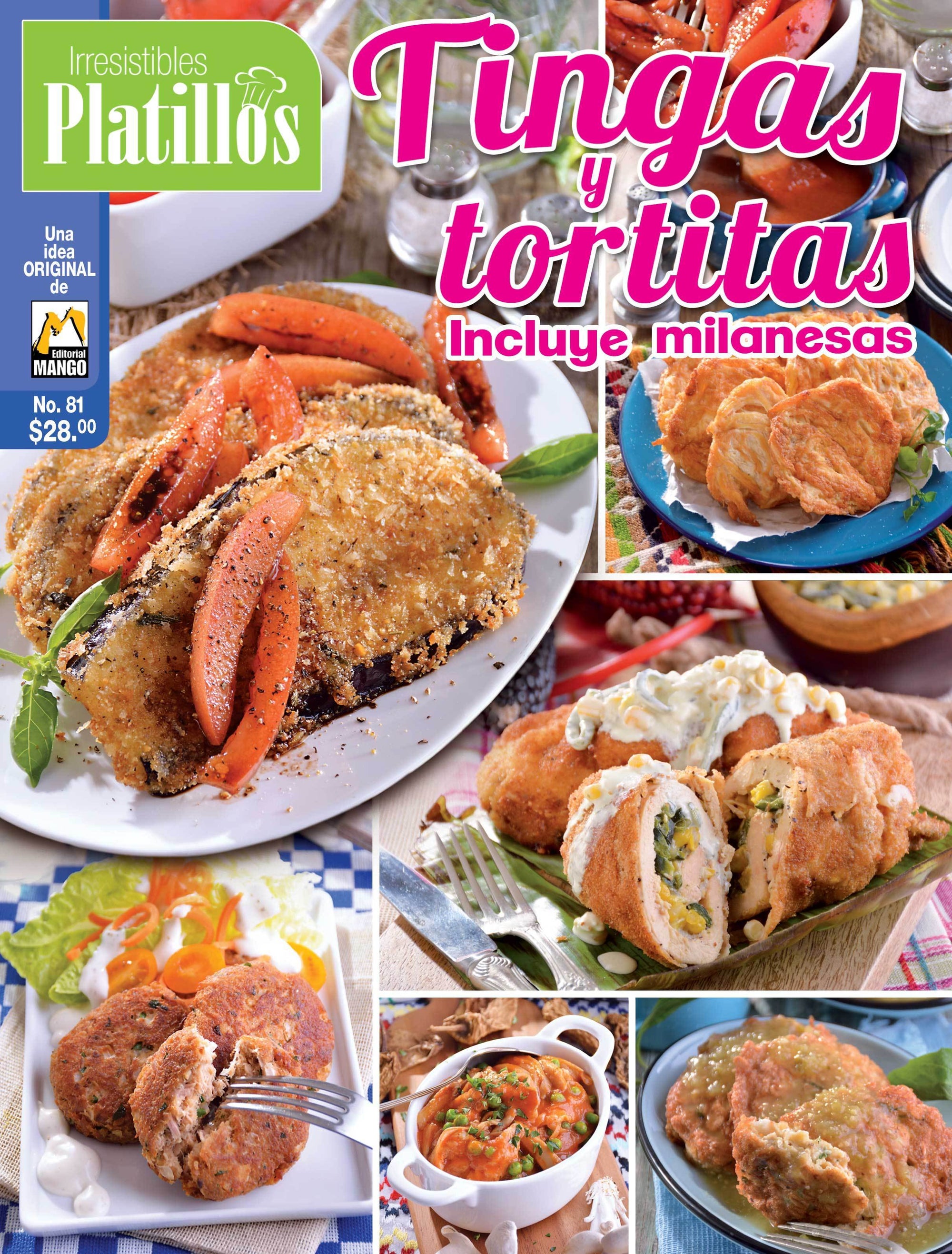 Irresistibles platillos 81 - Tingas y tortitas incluye milanesas - Formato Digital - ToukanMango