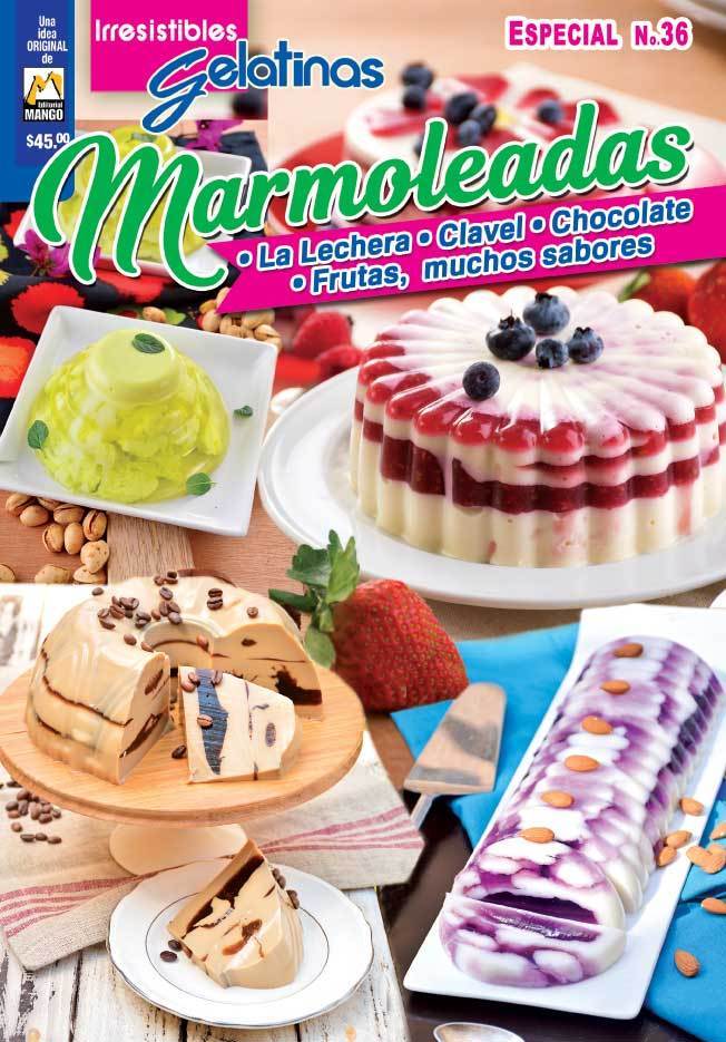 Irresistibles Gelatinas Especial 36 - Marmoleadas La lechera, clavel, chocolate, frutas - Formato Digital - ToukanMango