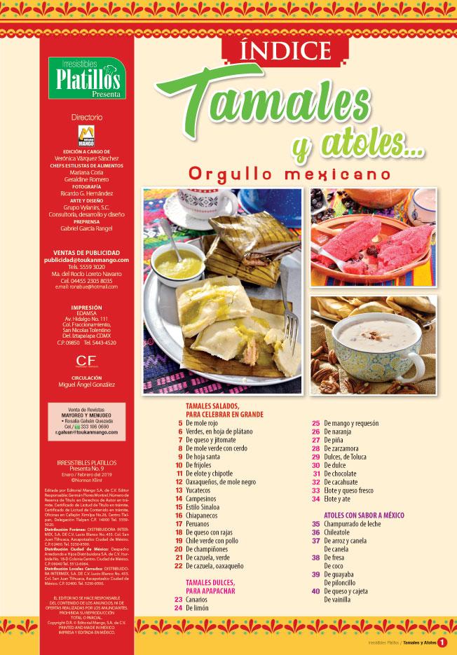 Irresistibles Platillos Presenta 9 - 40 tamales y atoles - Formato Digital