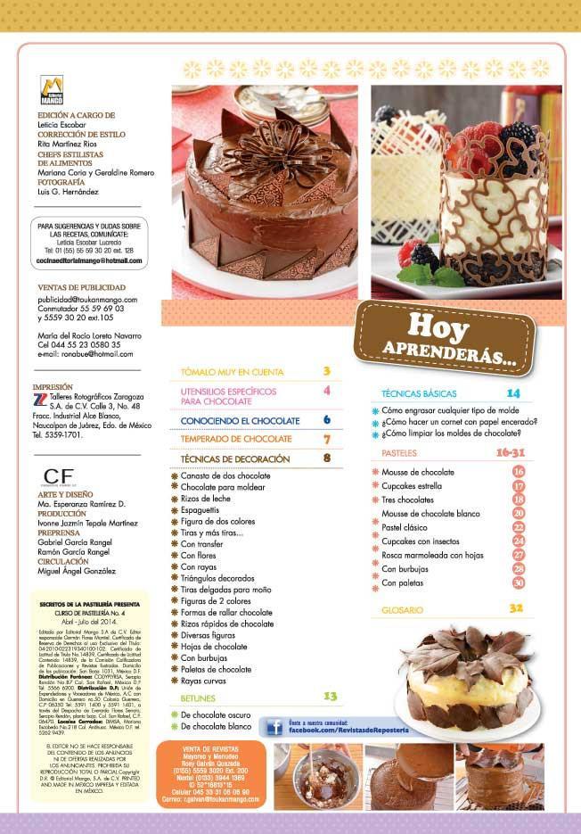 Cursos y T̩cnicas de la PastelerÌ_a 4 - Chocolate nivel BÌÁsico - Formato Digital - ToukanMango