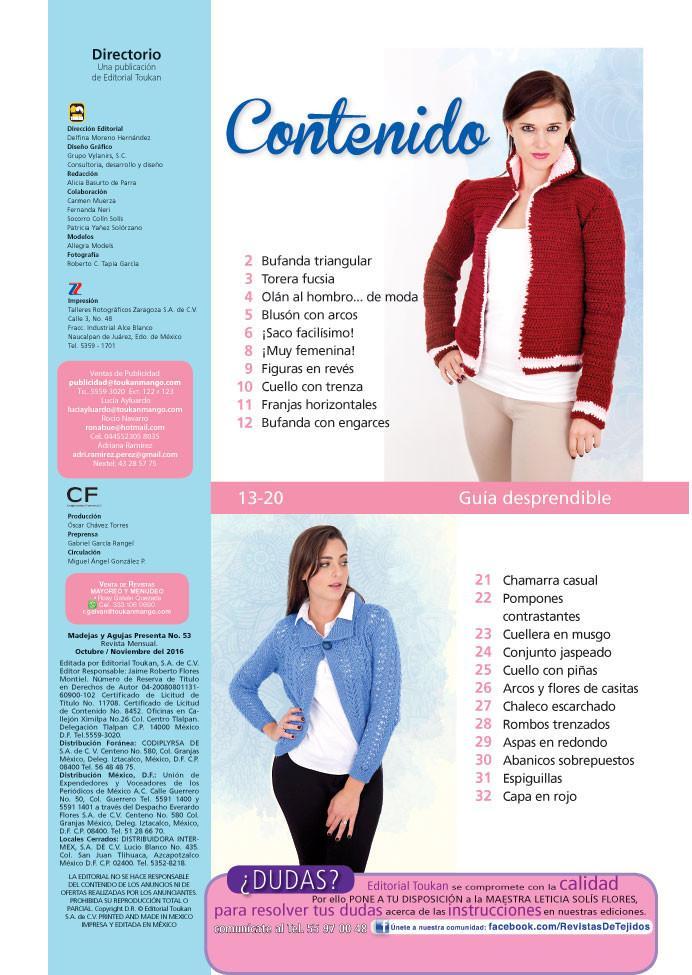 Madejas y Agujas Presenta 53 - CÌÁlidas Puntadas - Formato Digital - ToukanMango