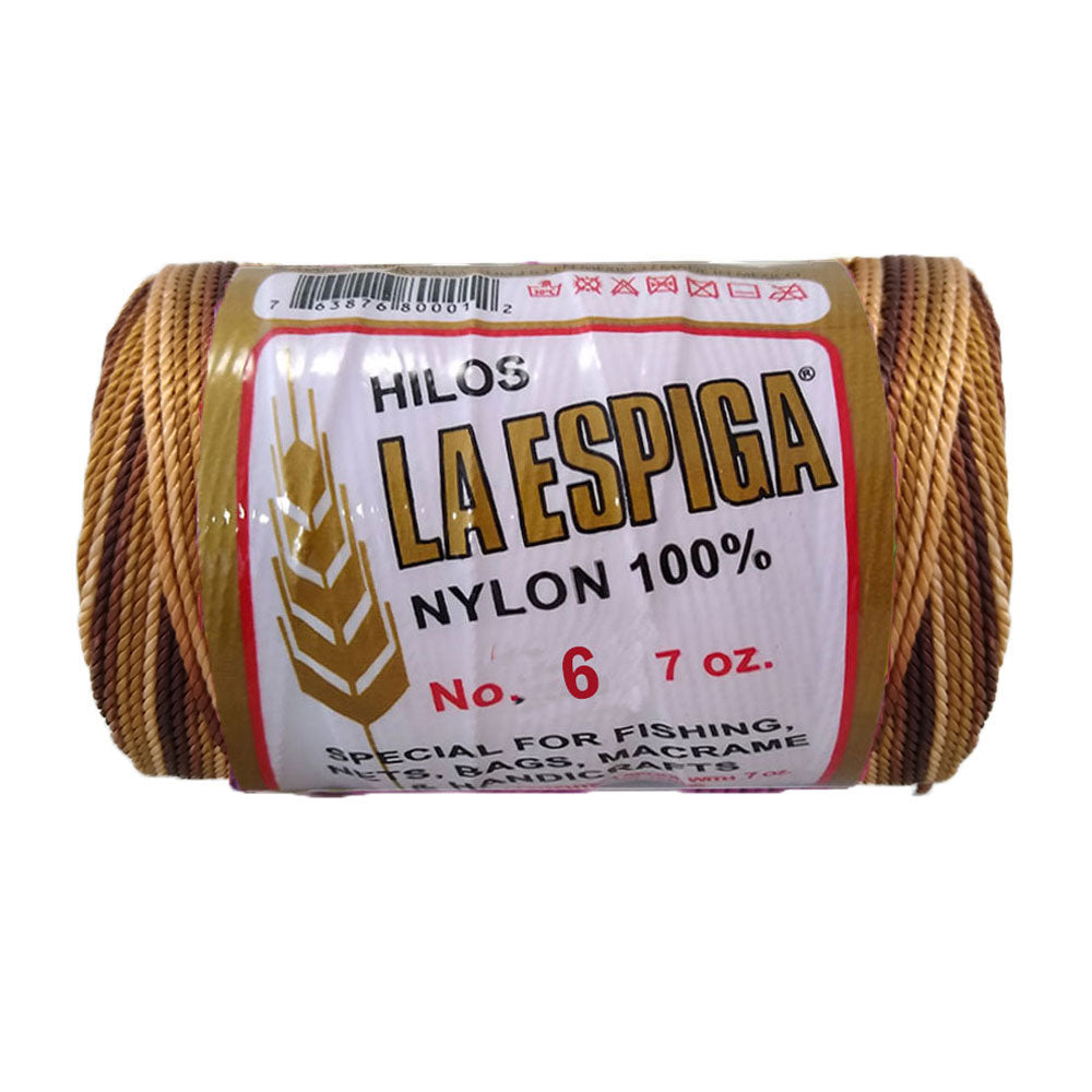 Hilo La Espiga No.6, marca Omega,  PAQUETE con 4 TUBOS de 200g con 375m
