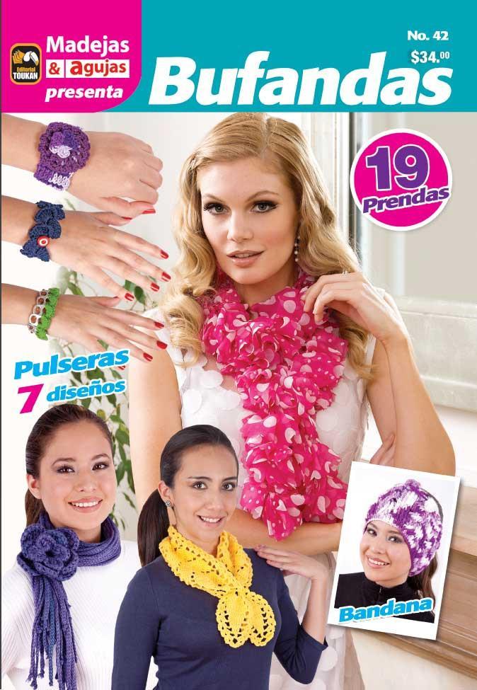 Madejas y Agujas Presenta 42 - Bufandas - Formato Digital - ToukanMango