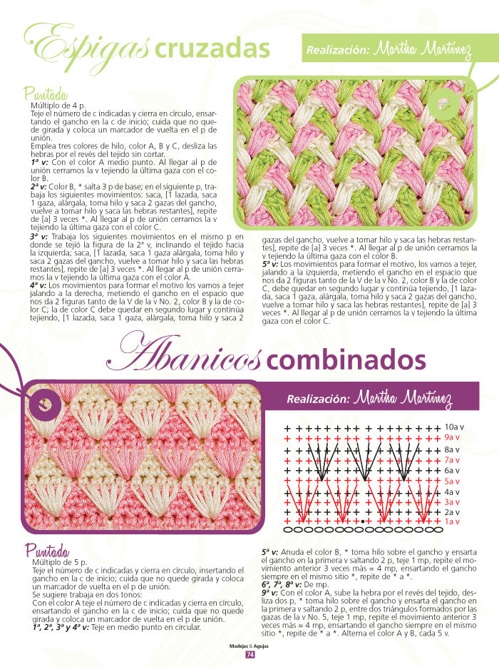 Madejas y Agujas Catálogo 1 - 160 Puntadas en Gancho - Formato Digital