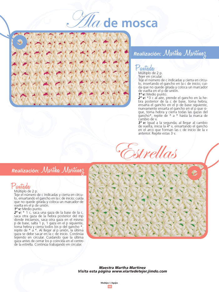 Madejas y Agujas Catálogo 1 - 160 Puntadas en Gancho - Formato Digital