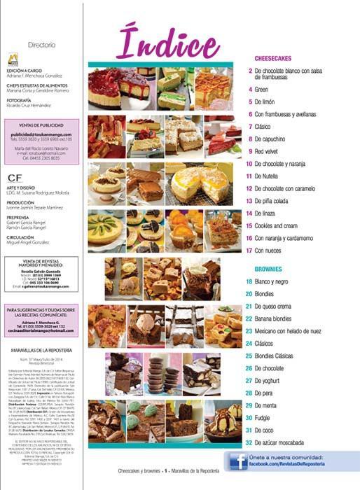Maravillas de la ReposterÌ_a 37 - Cheesecakes y brownies - Formato Digital - ToukanMango