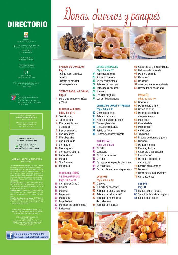 Maravillas de la ReposterÌ_a Presenta 6 - 80 recetas Donas, churros y panqu̩s - Formato Digital - ToukanMango