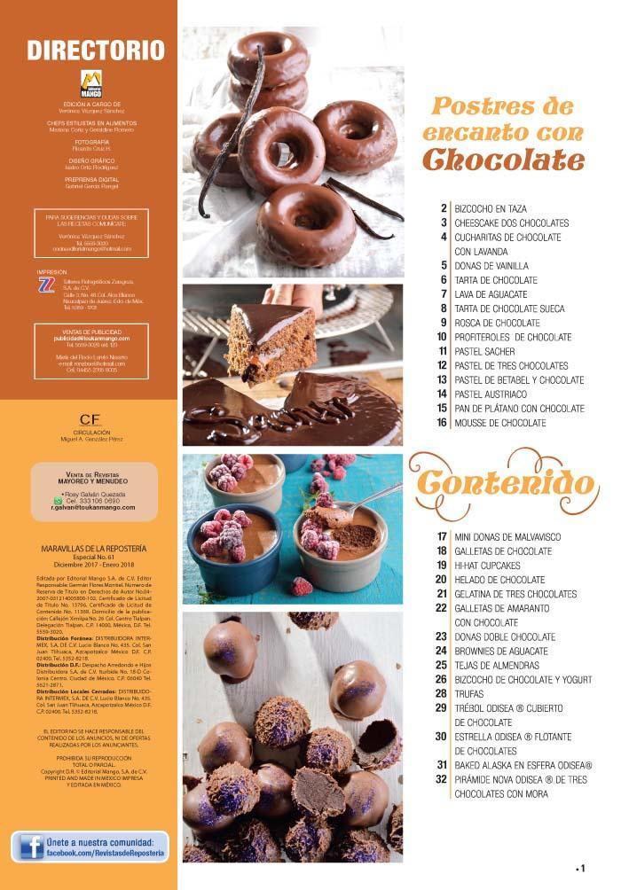 Maravillas de la ReposterÌ_a Especial 61 - Postres de encanto con chocolate - Formato Digital - ToukanMango