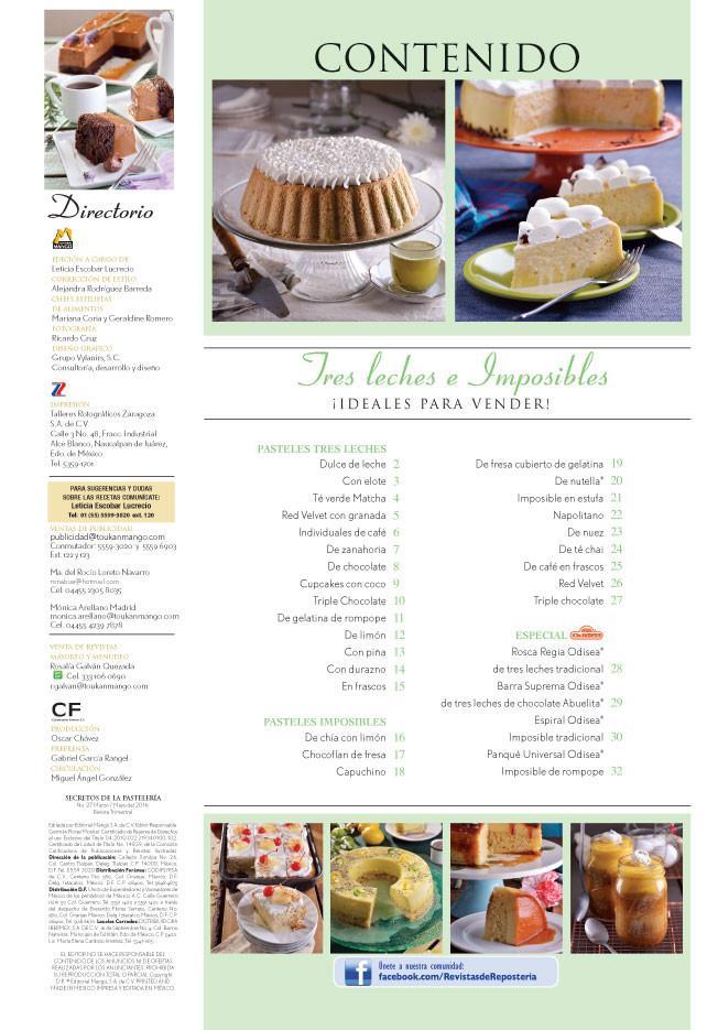 Secretos de la PastelerÌ_a Casera 27 - Tres leches e imposibles - Formato Digital - ToukanMango