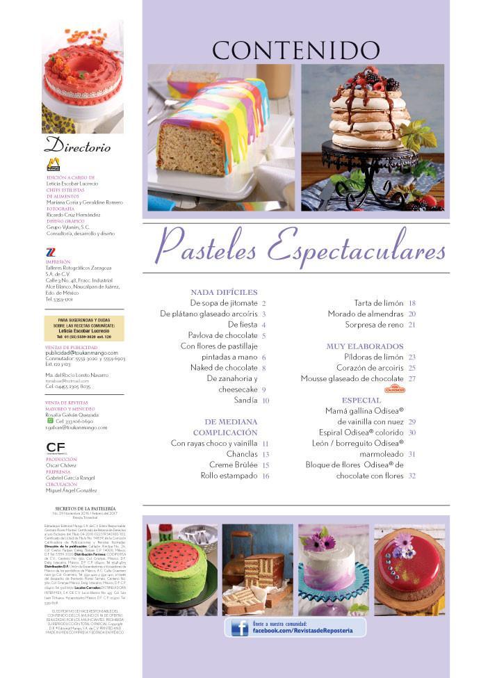 Secretos de la PastelerÌ_a Casera 29 - Pasteles espectaculares - Formato Digital - ToukanMango