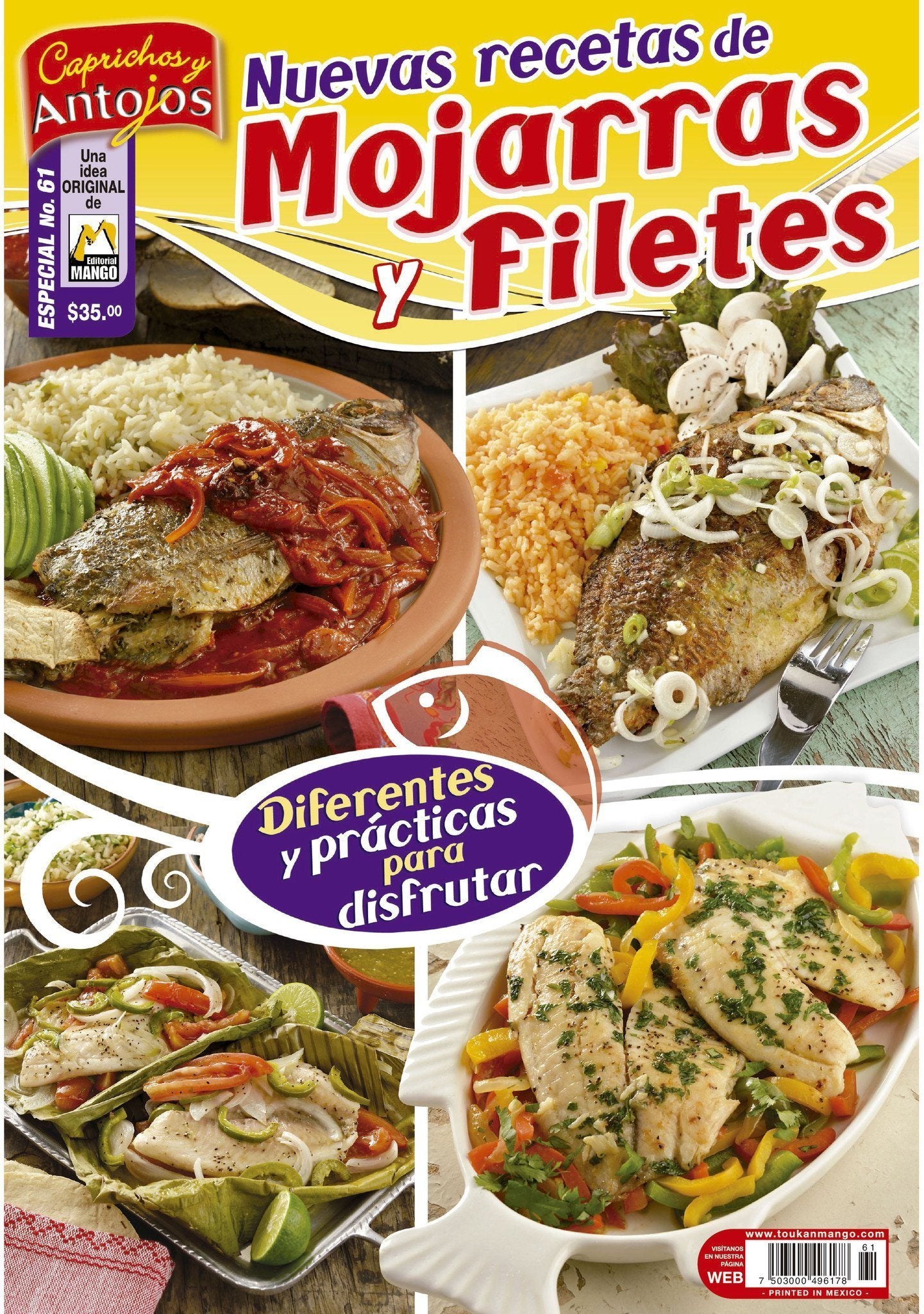 Caprichos y Antojos Especial 61 - Nuevas recetas de mojarras y filetes - Formato Digital - ToukanMango