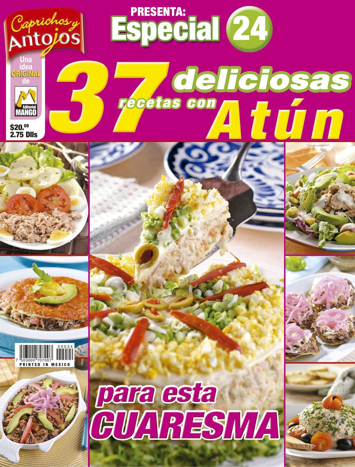 Caprichos y Antojos Especial 24 - 37 deliciosas recetas con at̼n - Formato Digital - ToukanMango