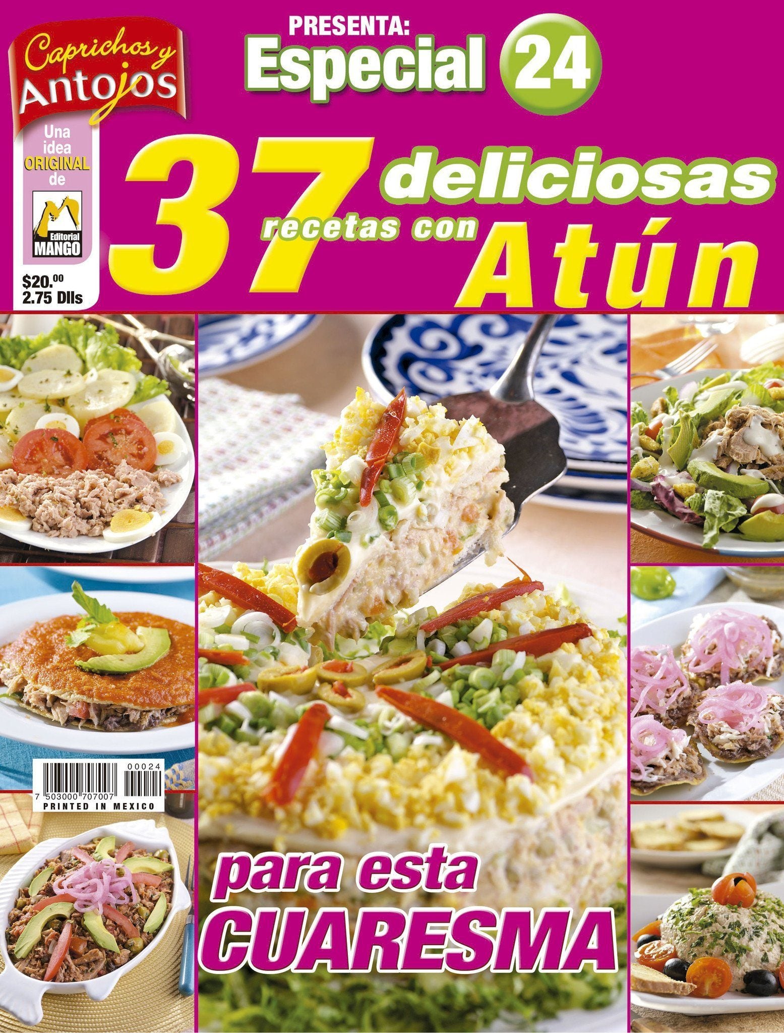 Caprichos y Antojos Especial 24 - 37 deliciosas recetas con at̼n - Formato Digital - ToukanMango