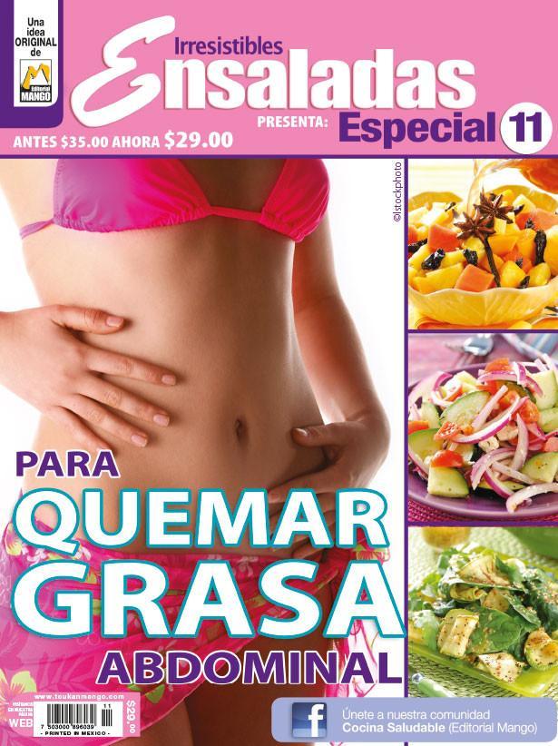 Irresistibles Ensaladas Especial 11 - Para quemar grasa abdominal - Formato Digital - ToukanMango