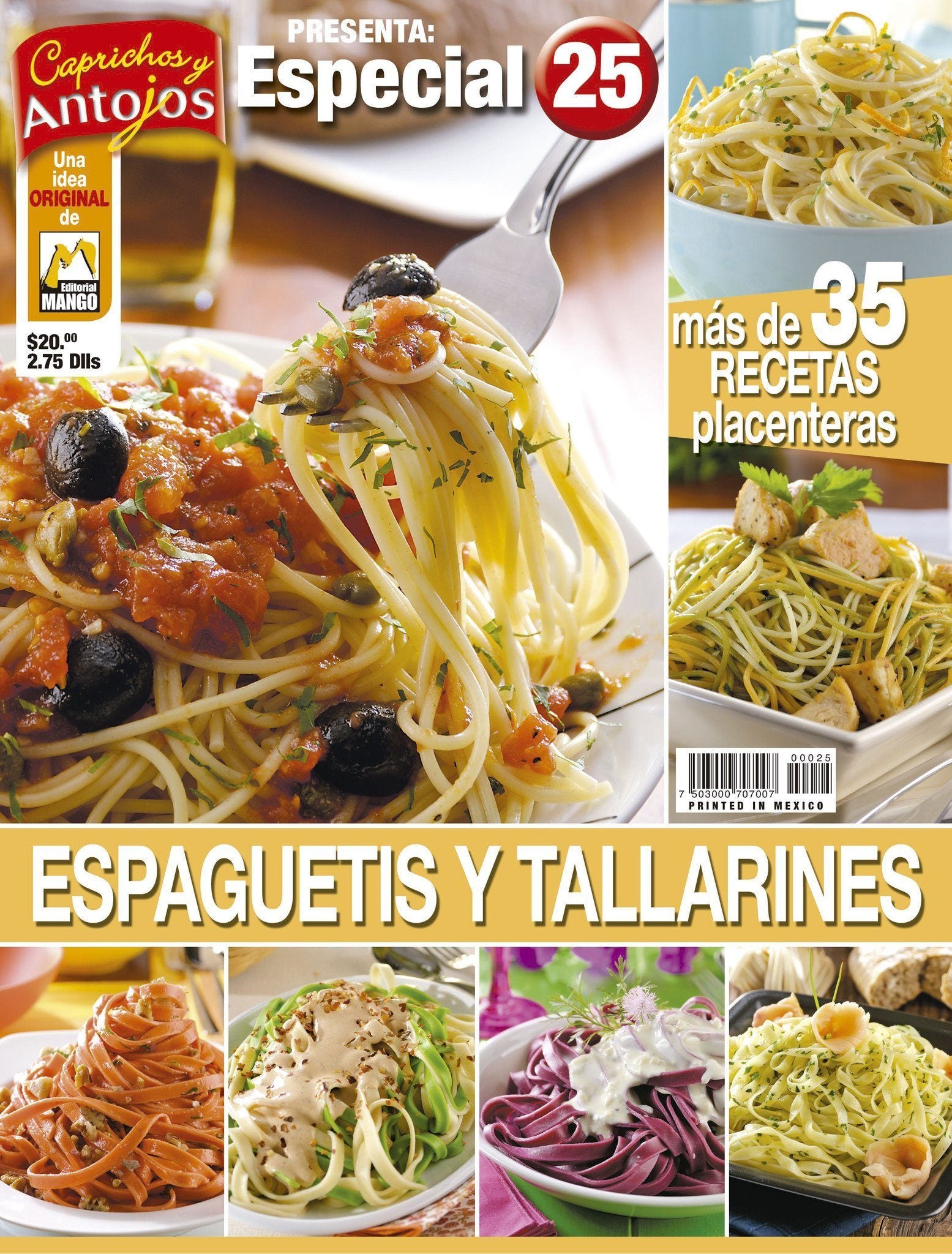 Caprichos y Antojos Especial 25 - Espaguetis y tallarines - Formato Digital - ToukanMango