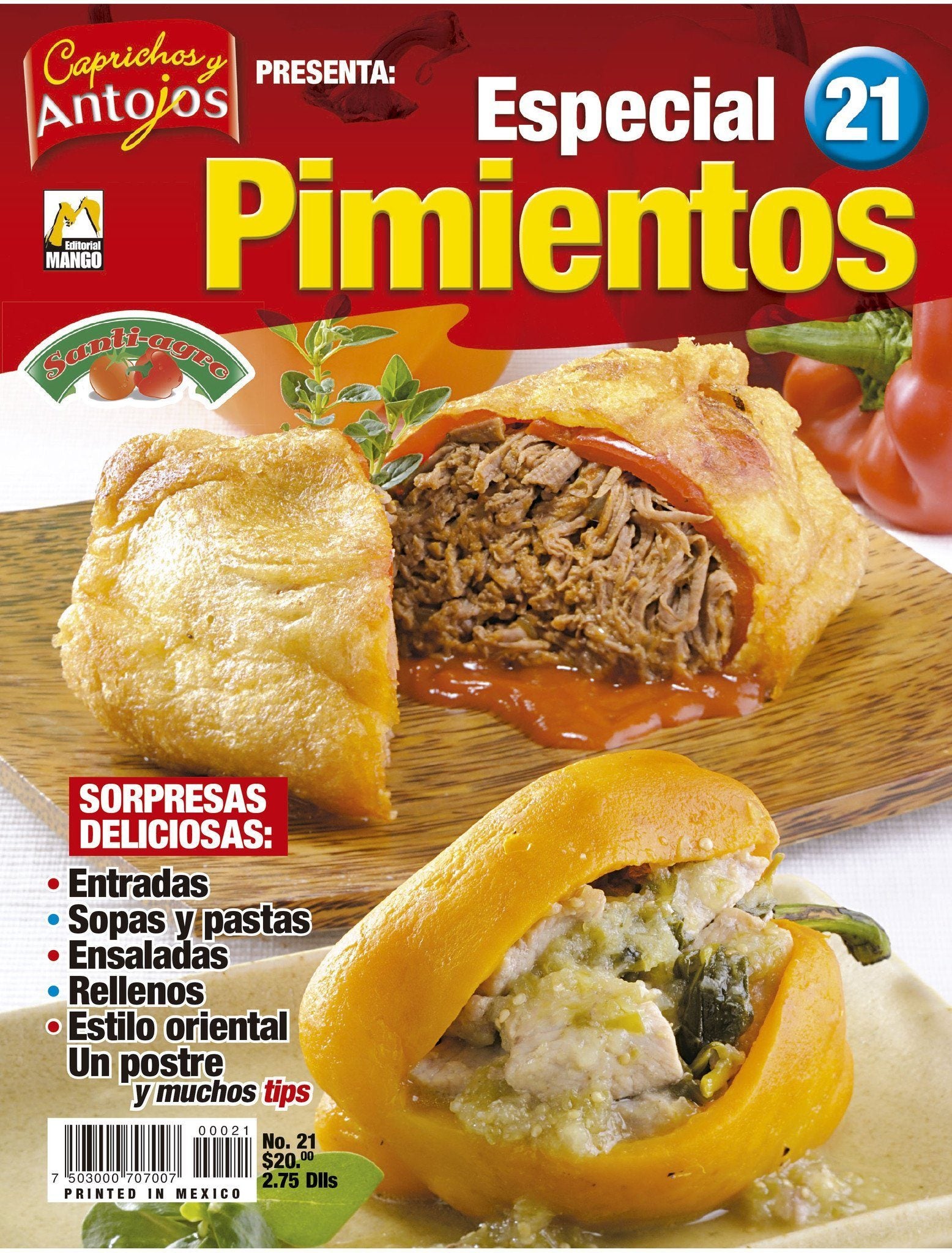 Caprichos y Antojos Especial 21 - Pimientos, sorpresas deliciosas - Formato Digital - ToukanMango