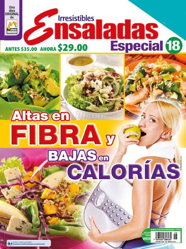 Irresistibles Ensaladas Especial 18 - Altas en fibra y bajas en calorias - Formato Digital - ToukanMango