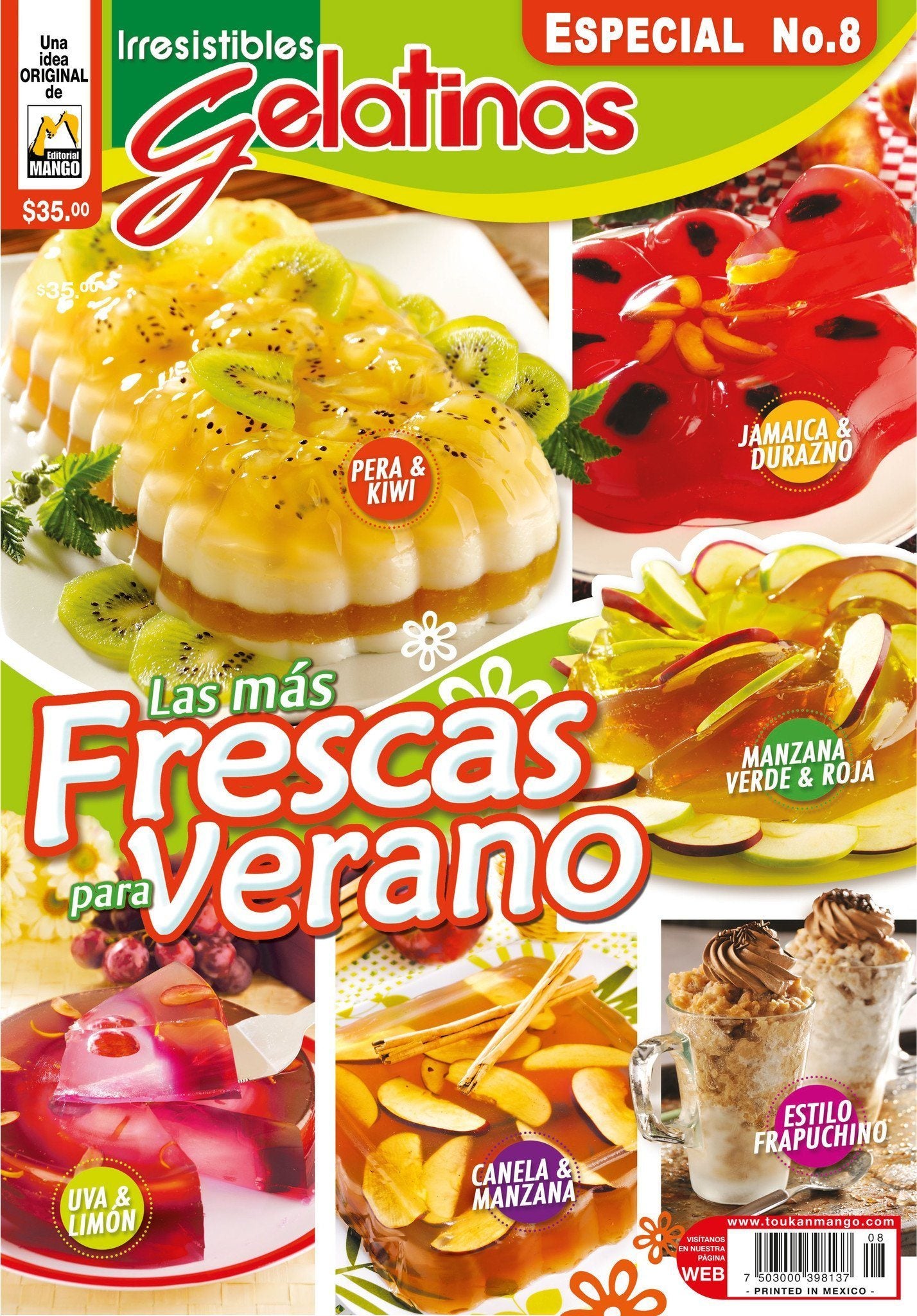 Irresistibles Gelatinas Especial No. 8 - Las mÌÁs frescas para el verano - Formato Digital - ToukanMango