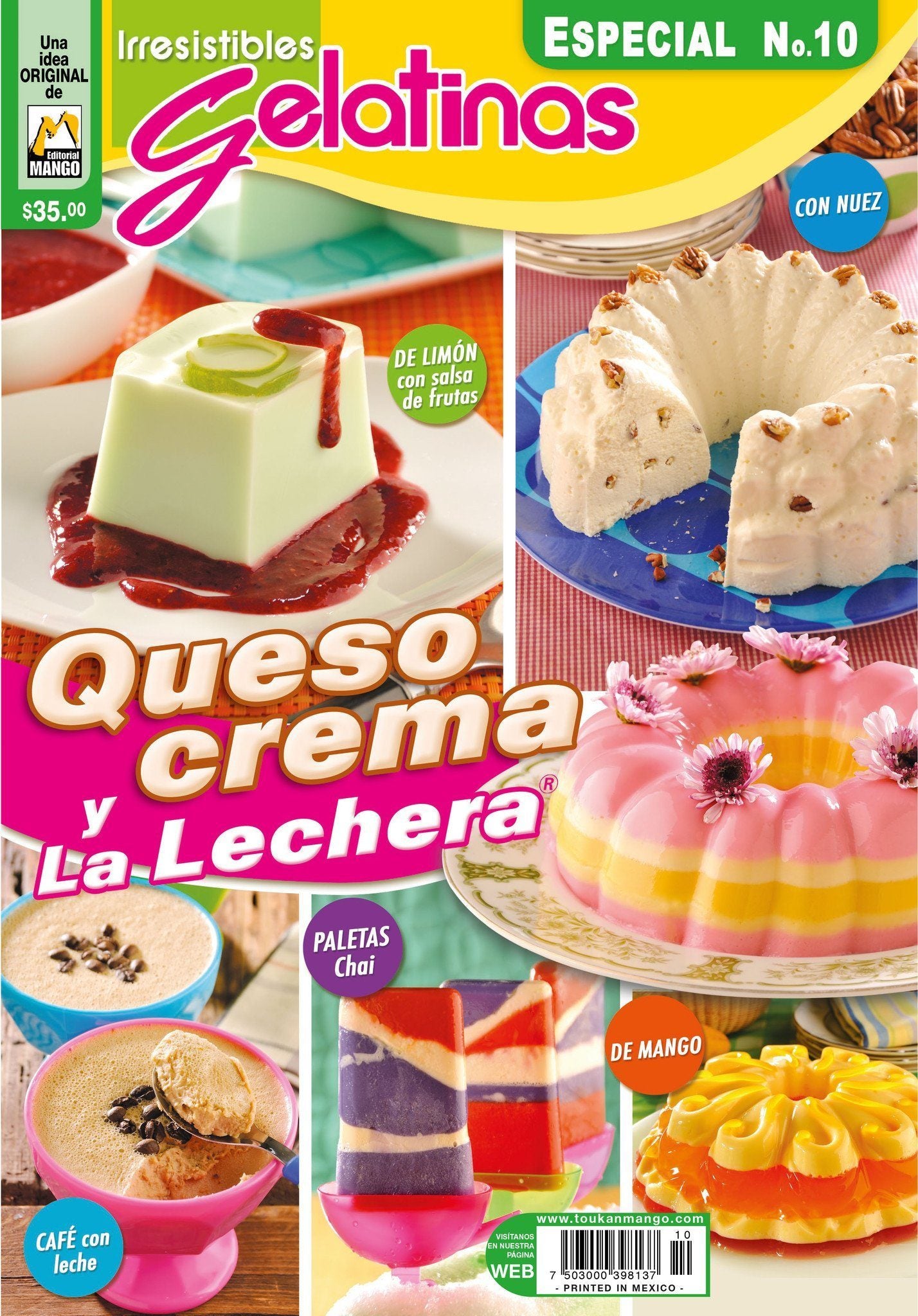 Irresistibles Gelatinas Especial No. 10 - Queso crema y la lechera - Formato Digital - ToukanMango