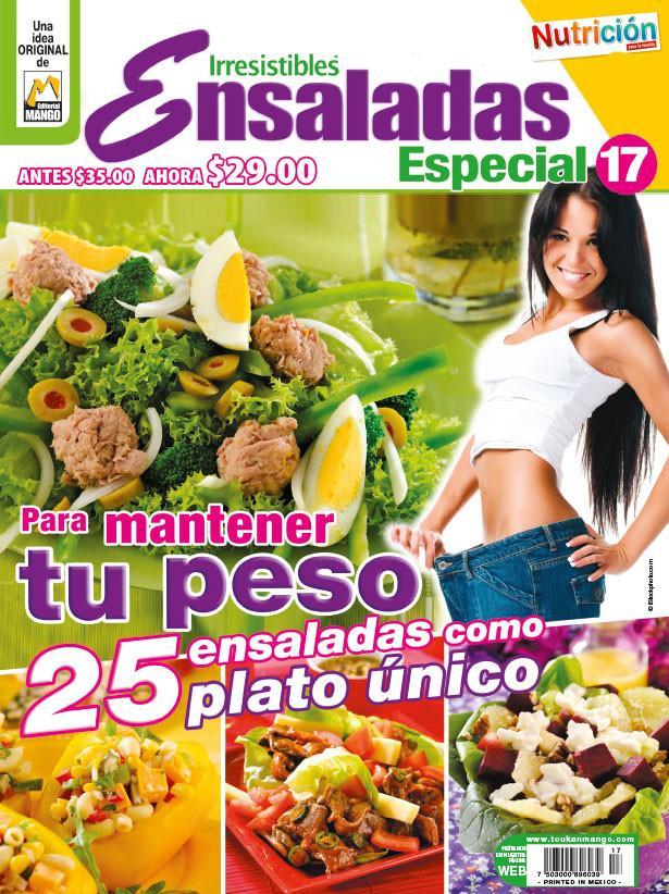 Irresistibles Ensaladas Especial 17 - Para mantener tu peso - Formato Digital - ToukanMango