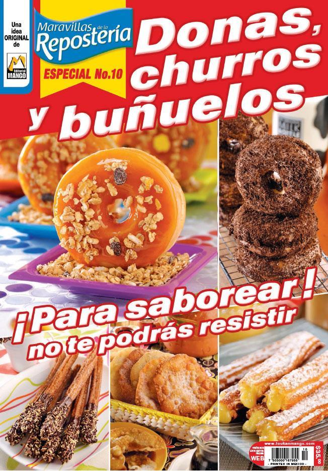 Maravillas de la ReposterÌ_a Especial 10 - Donas, Churros y Bu̱uelos - Formato Digital - ToukanMango