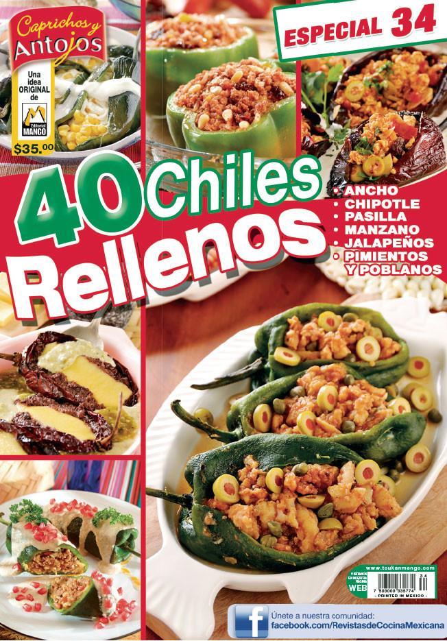 Caprichos y Antojos Especial 34 - 40 chiles rellenos - Formato Digital - ToukanMango