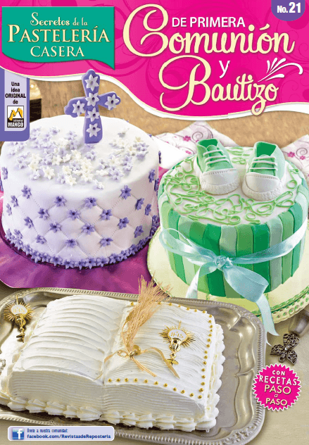 Secretos de la PastelerÌ_a Casera 21 - Primera comuniÌ_n y bautizo - Formato Digital - ToukanMango