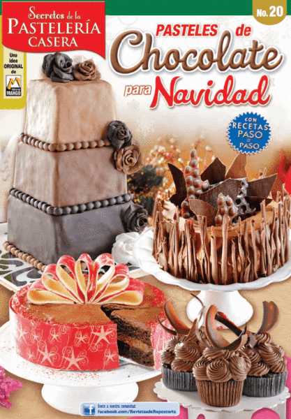 Secretos de la PastelerÌ_a Casera 20 - Pasteles de chocolate para Navidad - Formato Digital